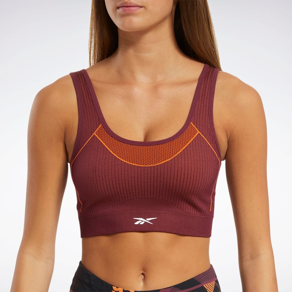 Reebok Meet You There Low-Impact Bra Vínové | VTSMP6859