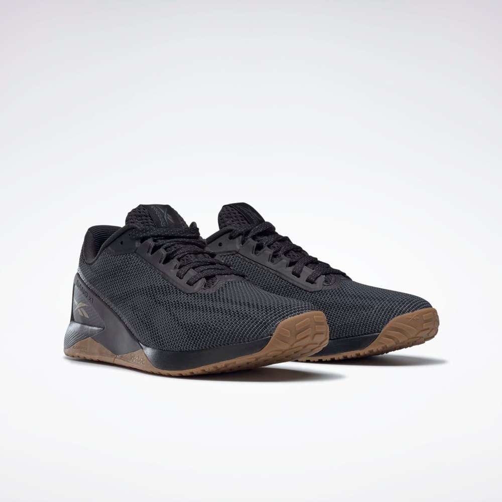 Reebok Nano X1 Grit Tréninková Shoes Černé Šedé | AKQRG5610