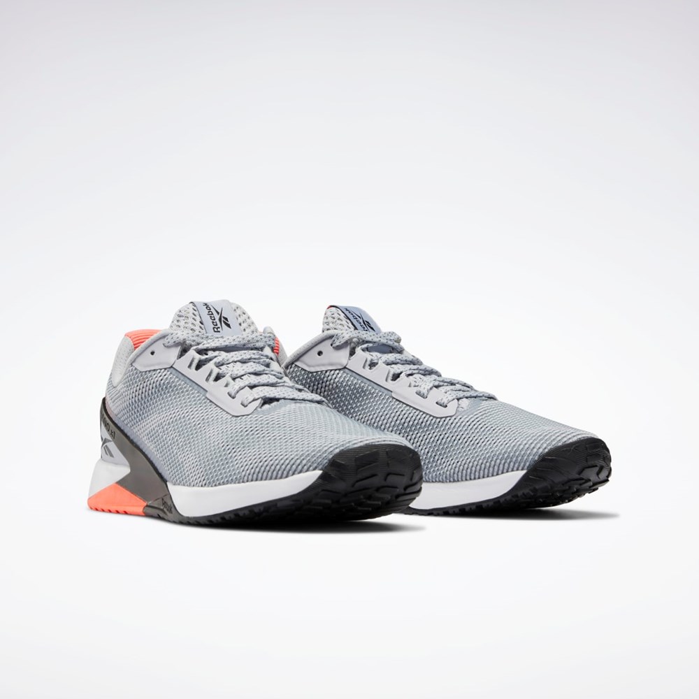 Reebok Nano X1 Grit Tréninková Shoes Šedé Černé Oranžové | FZCUQ1235