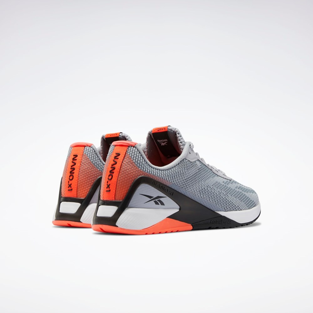 Reebok Nano X1 Grit Tréninková Shoes Šedé Černé Oranžové | FZCUQ1235