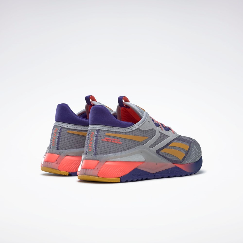 Reebok Nano X2 TR Adventure Tréninková Shoes Šedé Fialové Oranžové | PSBIN3218