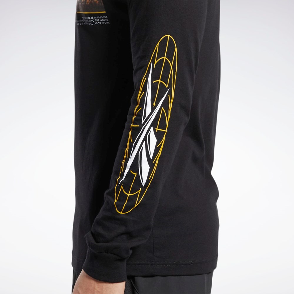 Reebok National Geographic Long Sleeve T-Shirt Multi | IZTOR5748