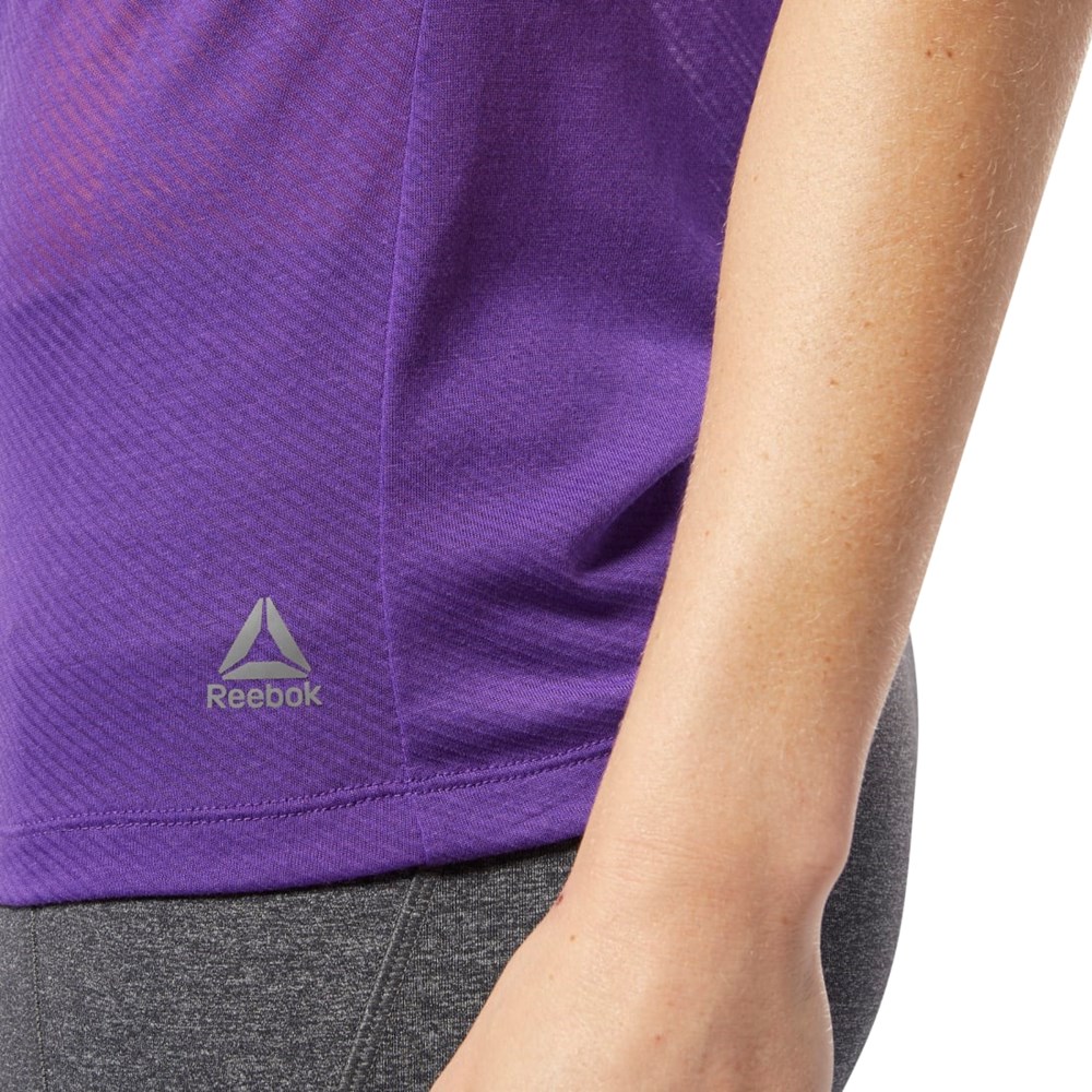 Reebok One Series Burnout Tank Top Fialové | JUHKP2658