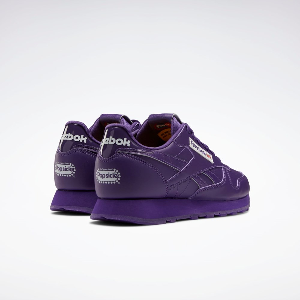 Reebok Popsicle Classic Leather Shoes - Grade School Fialové Fialové Fialové | UJHLY6914