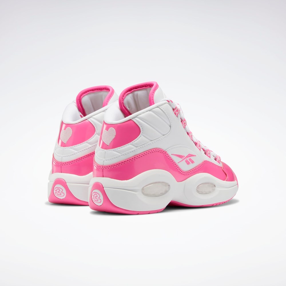 Reebok Question Mid Shoes - Grade School Růžové Bílé Růžové | ILRMD6938