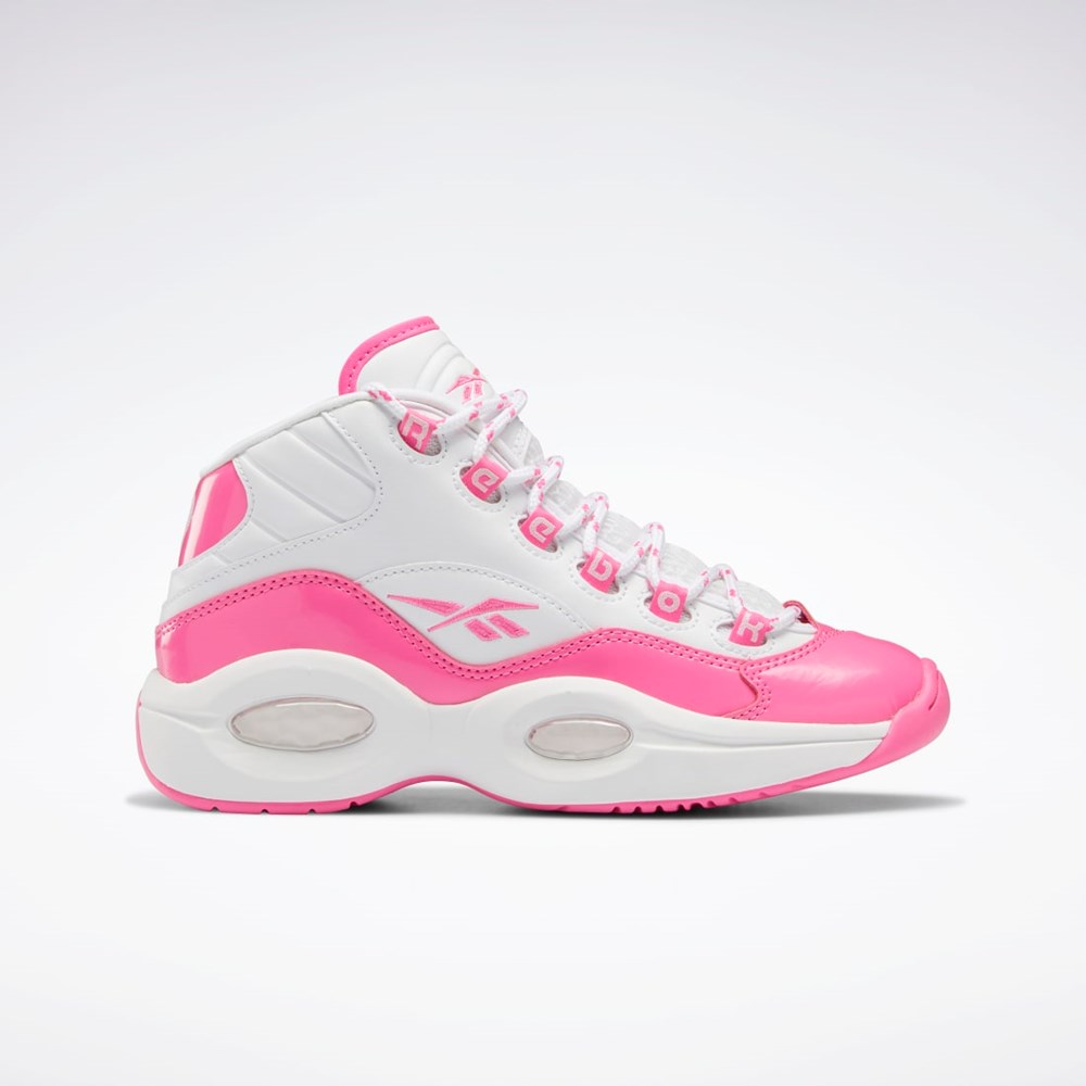Reebok Question Mid Shoes - Grade School Růžové Bílé Růžové | ILRMD6938