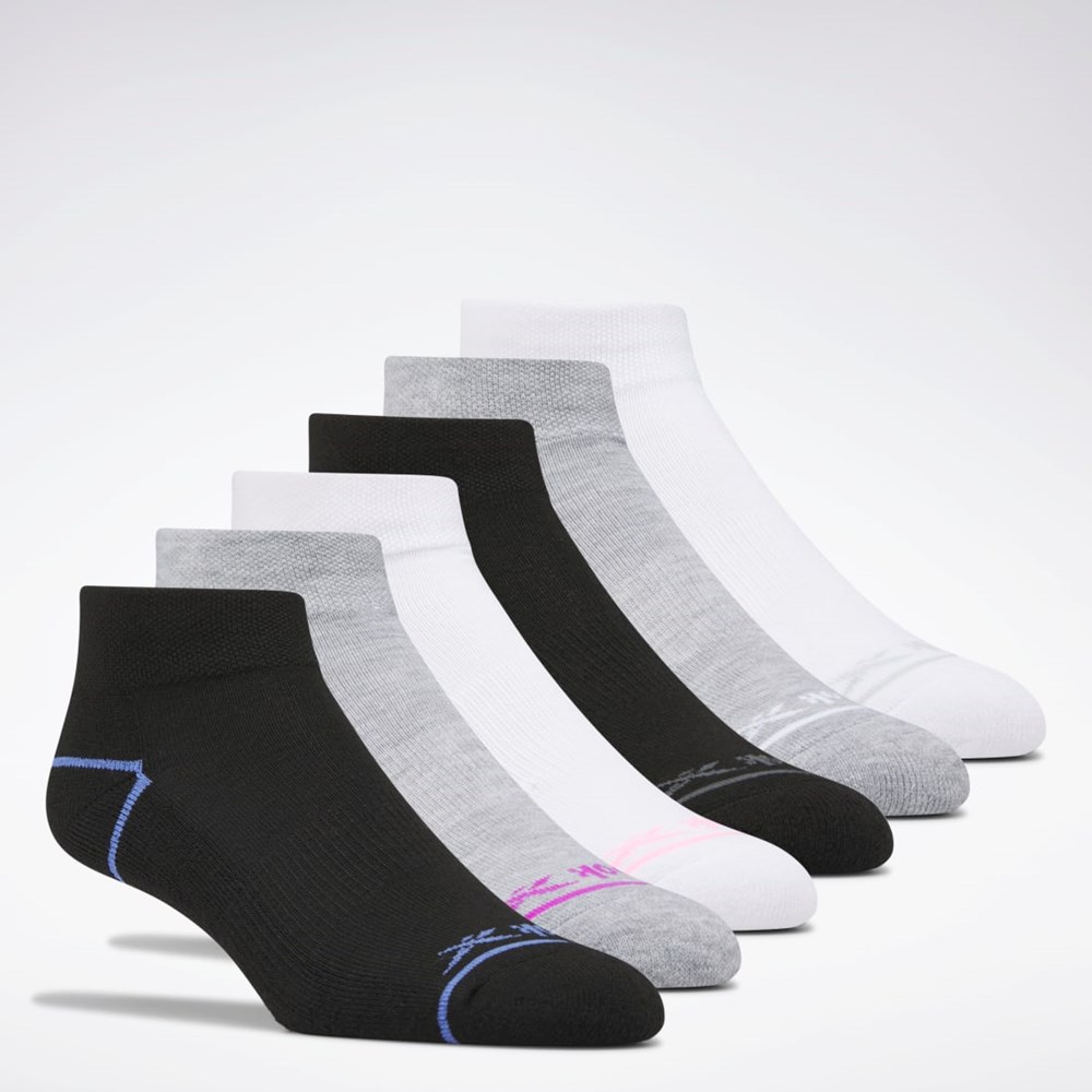 Reebok Reebok Basic Quarter Socks 6 Pairs Multi | CUIJH2710