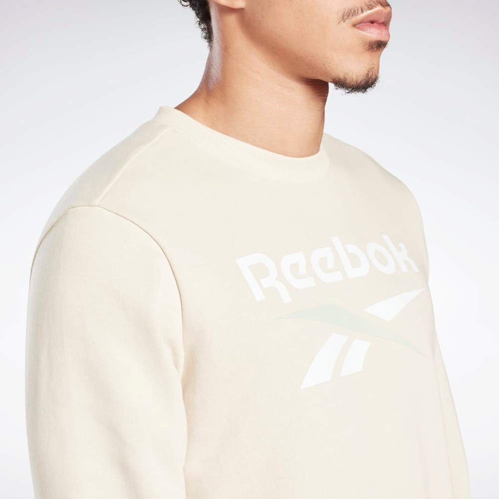 Reebok Reebok Identity Big Logo Crew Stucco | MWALN2741