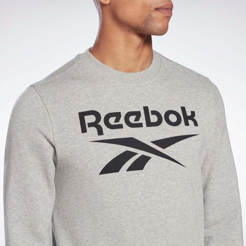 Reebok Reebok Identity Big Logo Crew Šedé Černé | RXHGJ9231