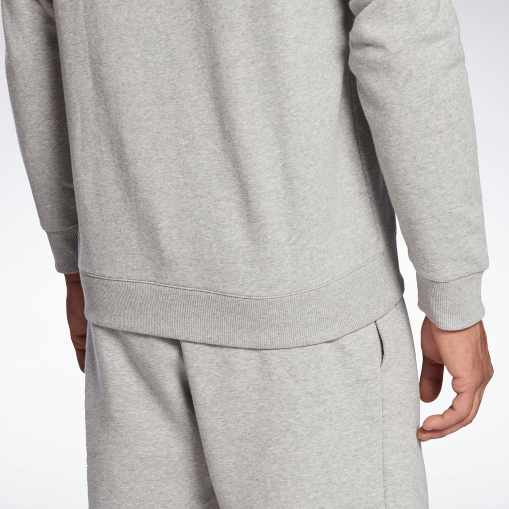 Reebok Reebok Identity Big Logo Crew Šedé Černé | RXHGJ9231