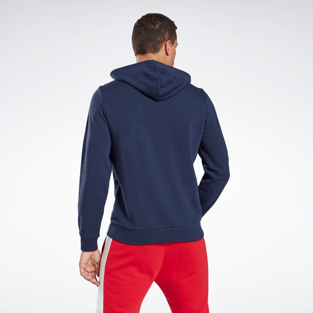 Reebok Reebok Identity Big Logo Hoodie Tmavě Blankyt Bílé | FKORP7862
