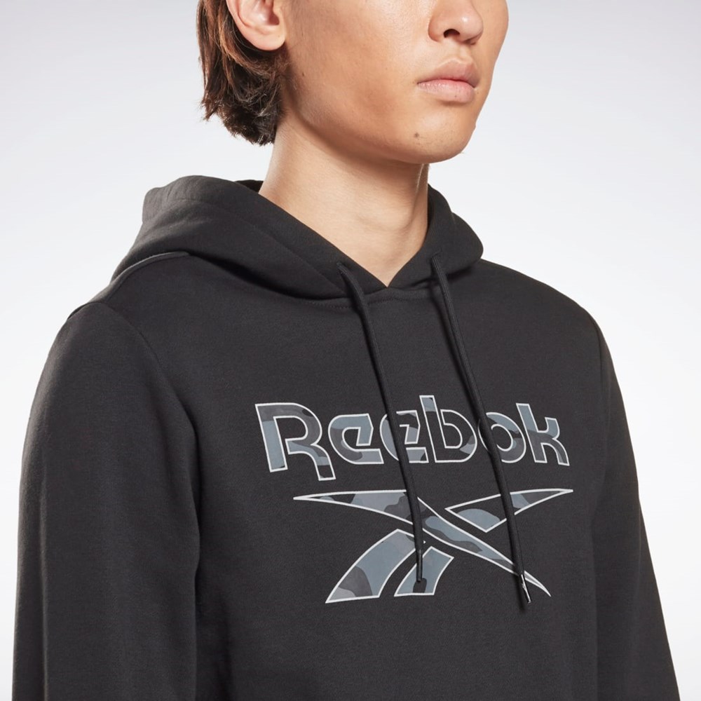 Reebok Reebok Identity Big Logo Hoodie Černé | VCGLA6913