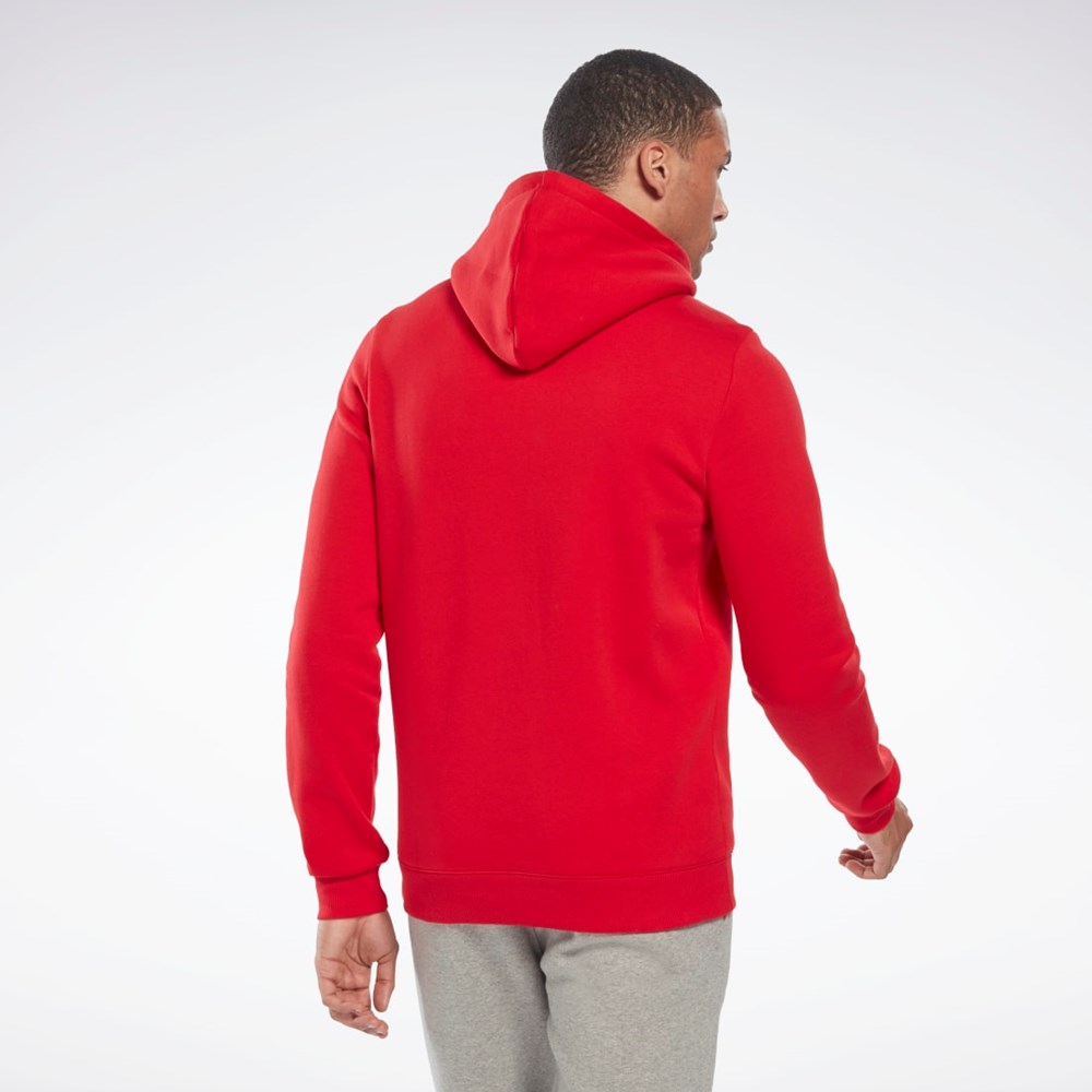 Reebok Reebok Identity Fleece Hoodie Červené Černé | PZCIB3709