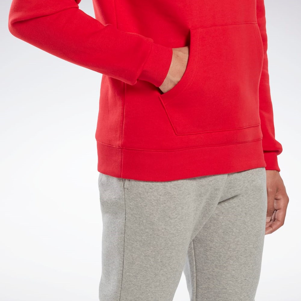 Reebok Reebok Identity Fleece Hoodie Červené Černé | PZCIB3709