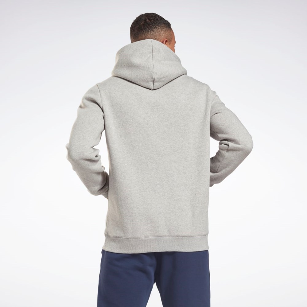 Reebok Reebok Identity Fleece Hoodie Šedé Černé | JGNKZ5290
