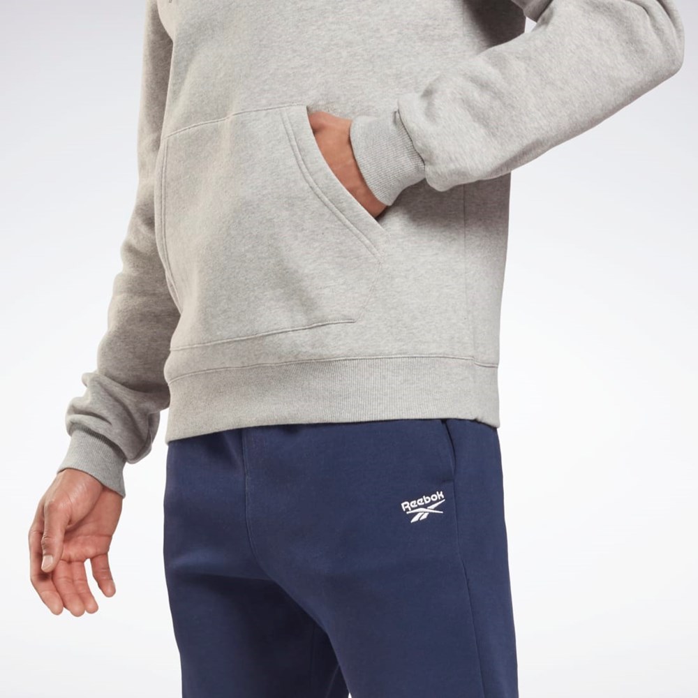 Reebok Reebok Identity Fleece Hoodie Šedé Černé | JGNKZ5290