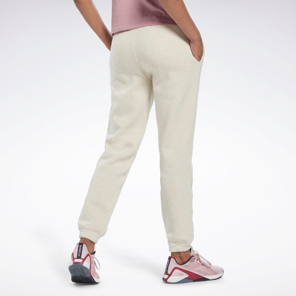 Reebok Reebok Identity Logo Fleece Joggers Bílé | HIOYX9542