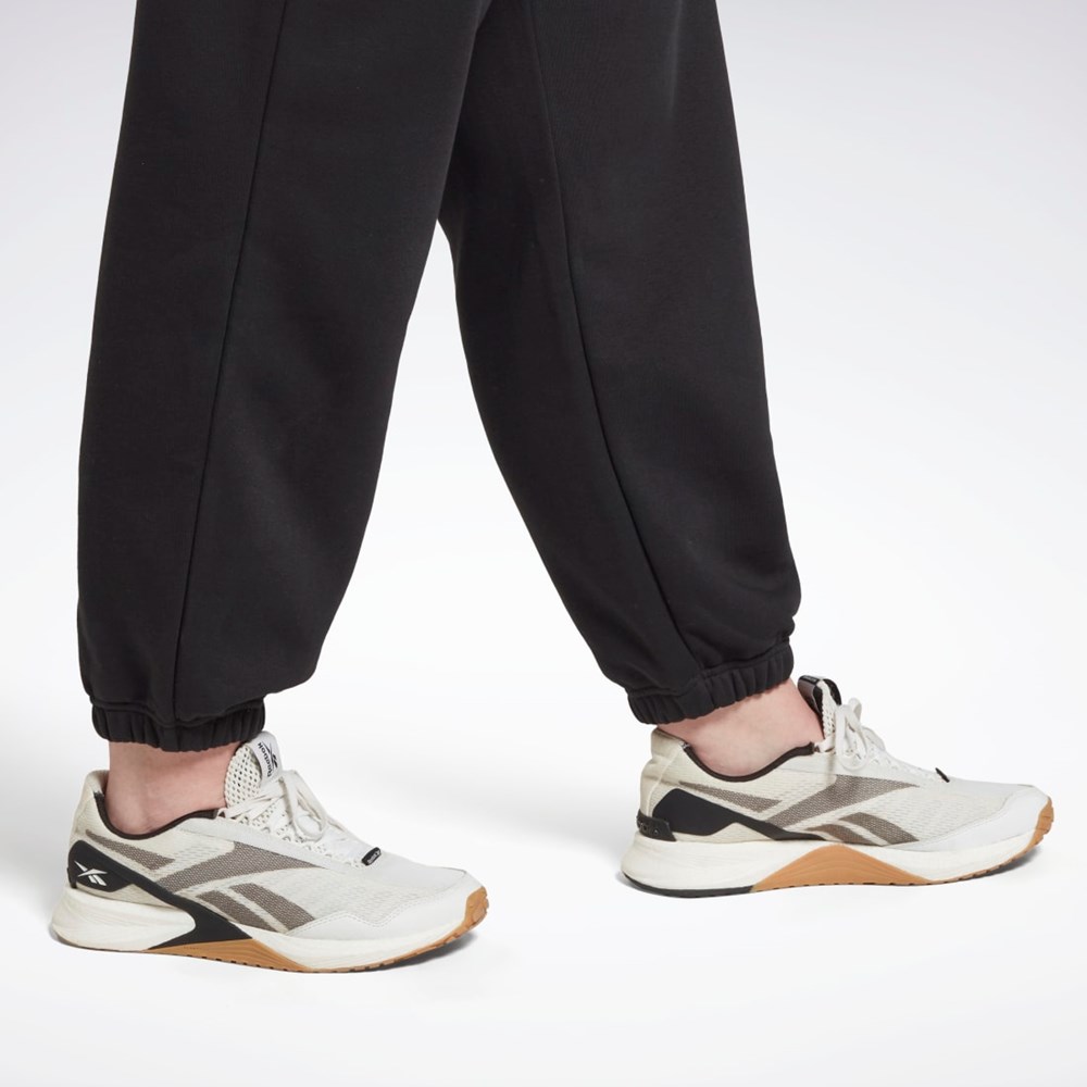 Reebok Reebok Identity Logo Fleece Joggers (Plus Size) Černé | PWYOE4763