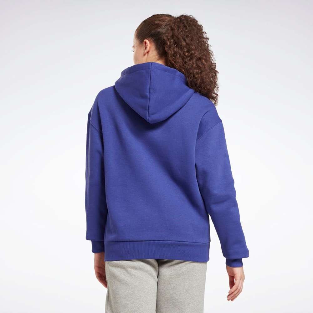 Reebok Reebok Identity Logo Fleece Pullover Hoodie Fialové | BRVTD1683