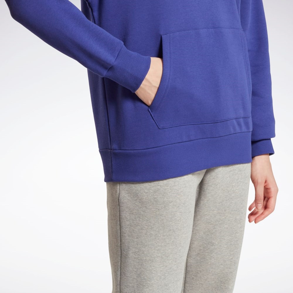 Reebok Reebok Identity Logo Fleece Pullover Hoodie Fialové | BRVTD1683