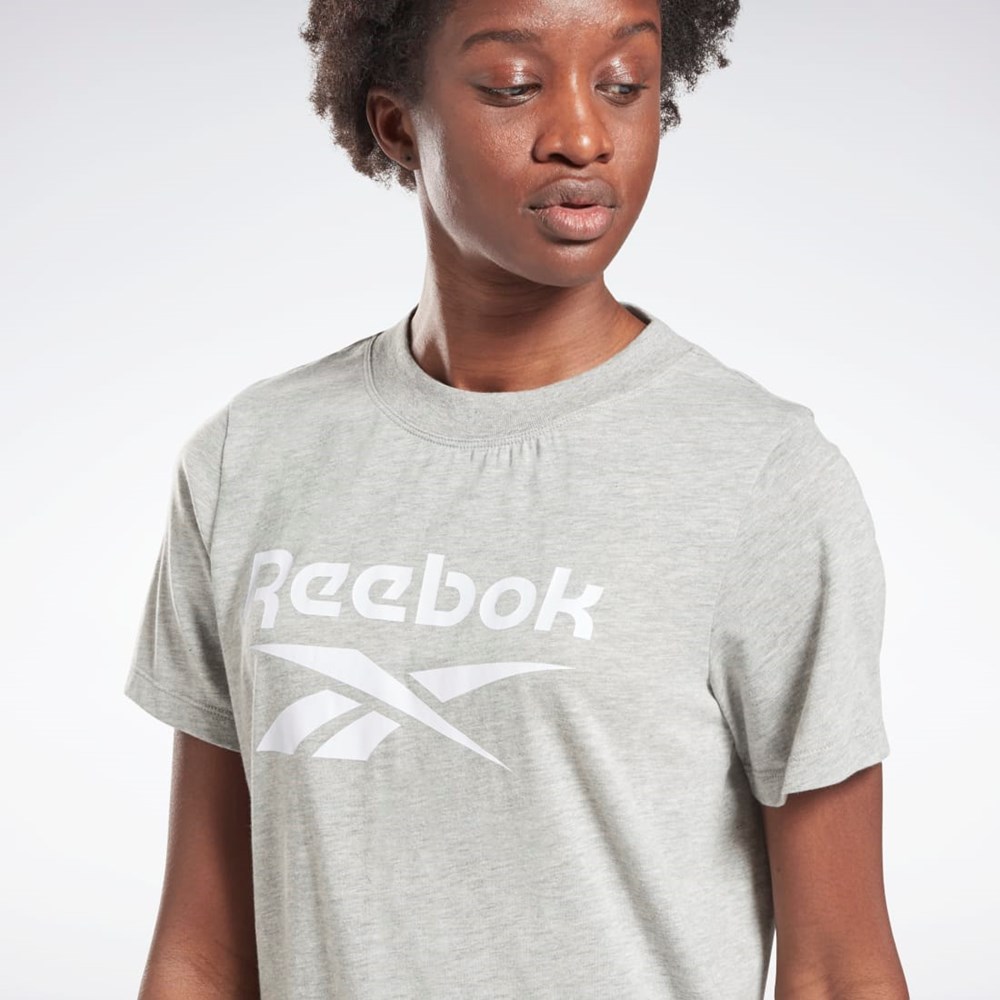 Reebok Reebok Identity Logo T-Shirt Šedé Bílé | UARSJ5417