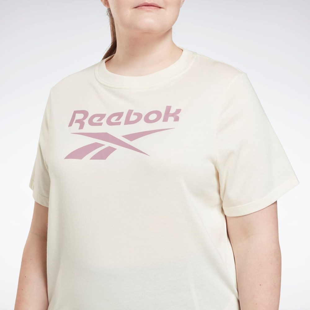Reebok Reebok Identity T-Shirt (Plus Size) Bílé | TKGCA9683