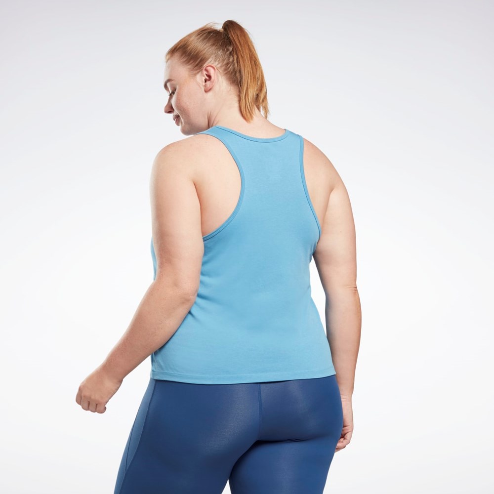 Reebok Reebok Identity Tank Top (Plus Size) Blankyt | YNFOA1673