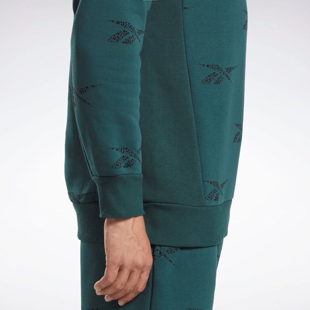 Reebok Reebok Identity Vector Fleece Crew Sweatshirt Zelene | JFYCO3810