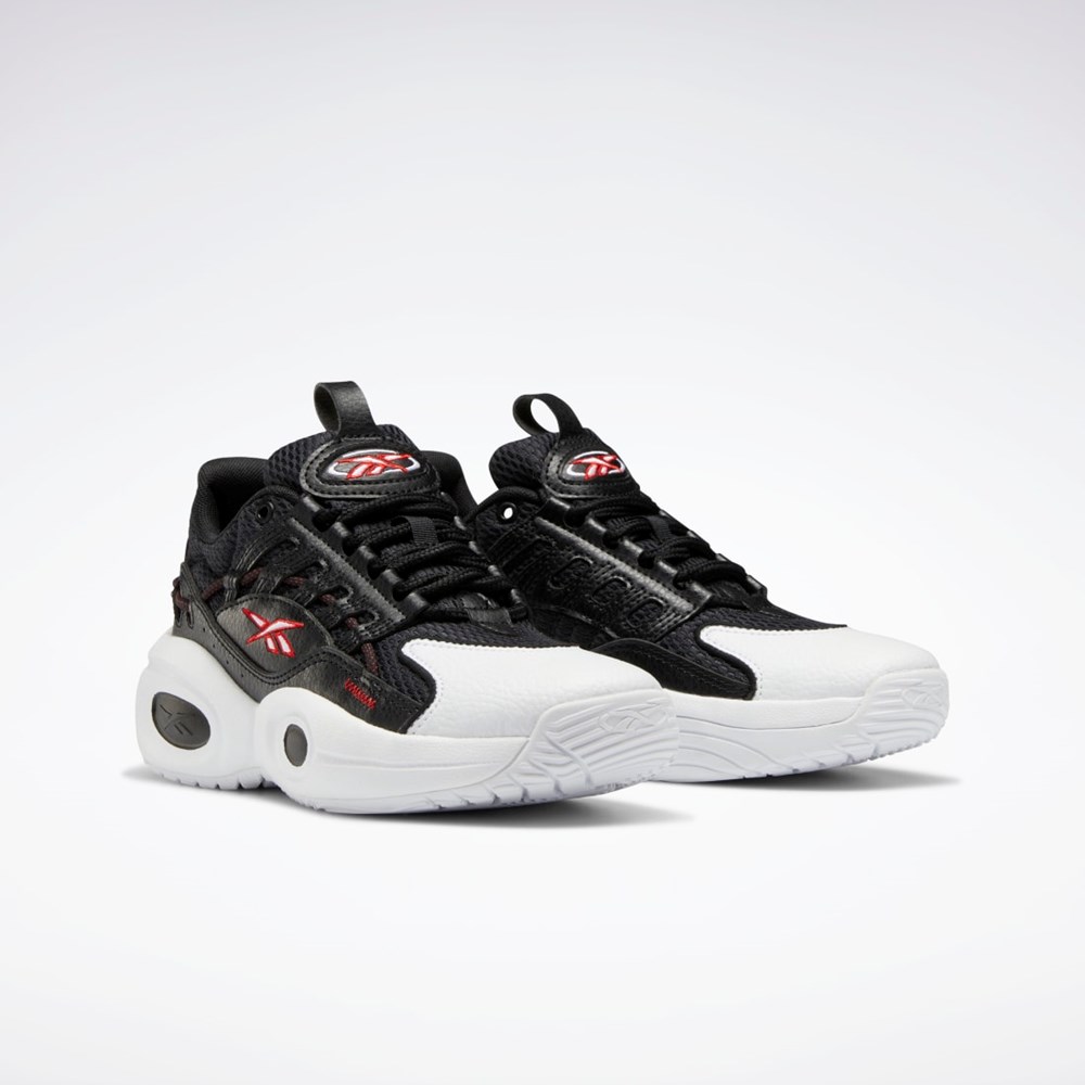 Reebok Reebok Solution Mid Basketball Shoes - Grade School Černé Bílé Červené | JMINE5138
