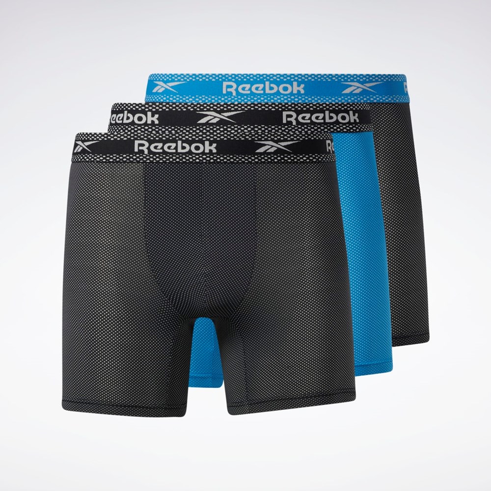 Reebok Reebok Super Soft Nylon Performance Boxerské Briefs 3 Pairs Multi | OZAHX9805
