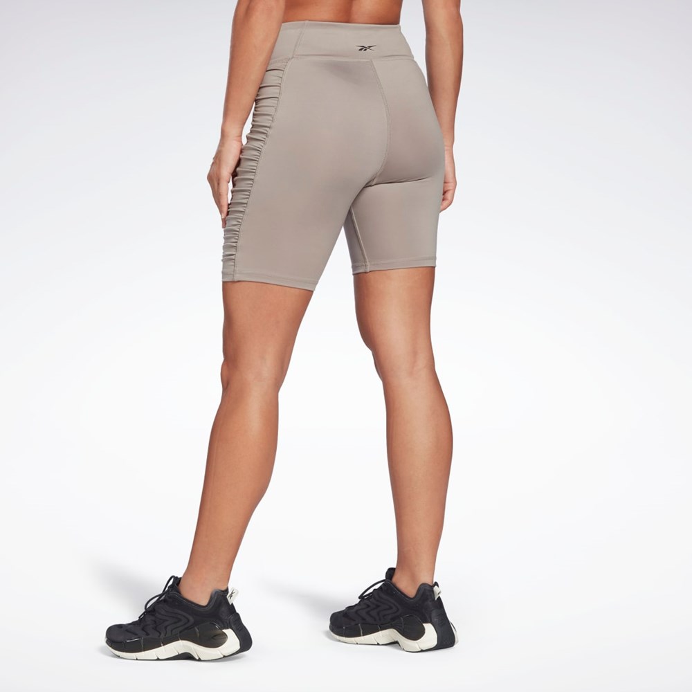 Reebok Studio Ruched High Rise Legging Shorts Šedé | FJYVP5917