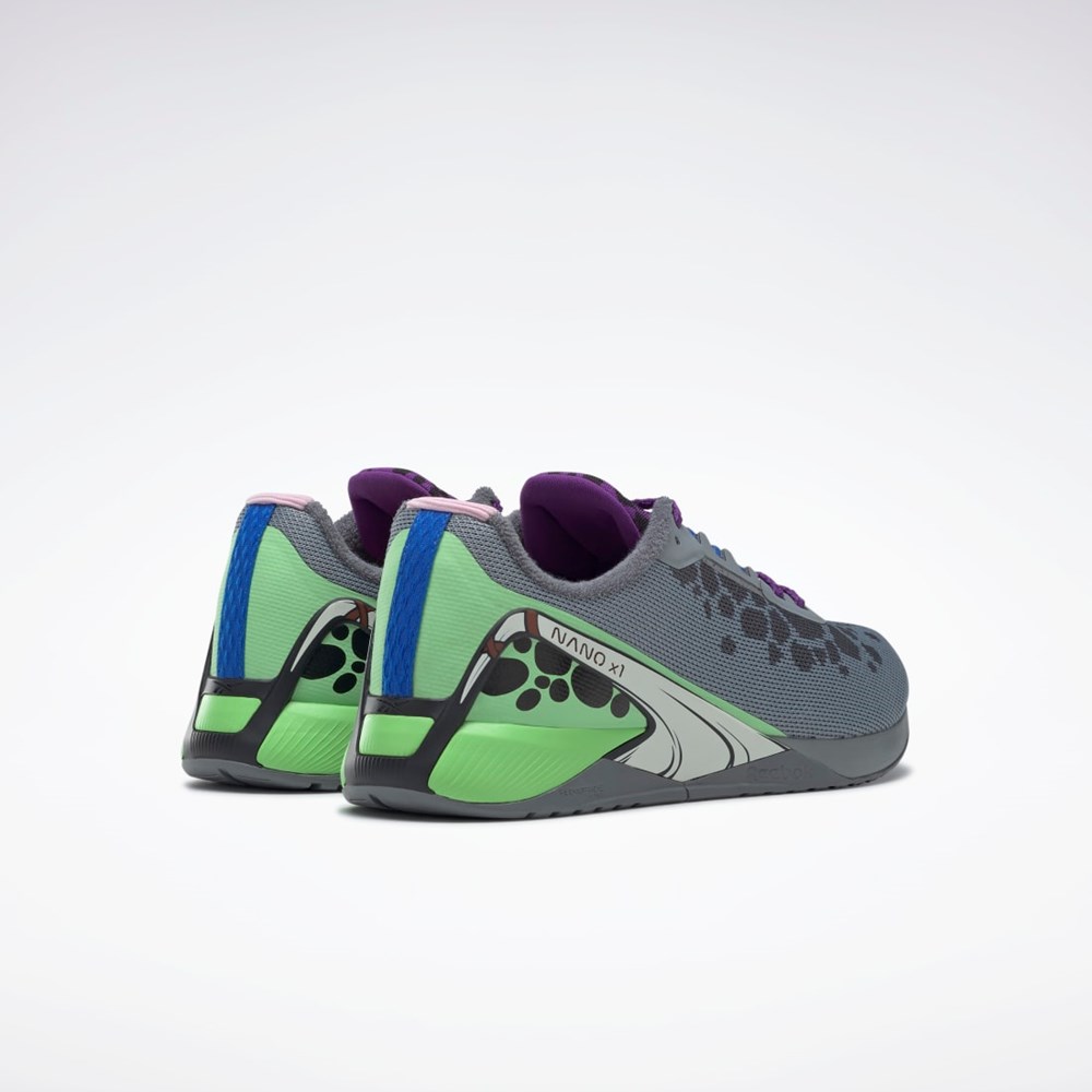 Reebok THE FLINTSTONES Nano X1 Tréninková Shoes Šedé Fialové Mátově Zelená | SEACZ1372