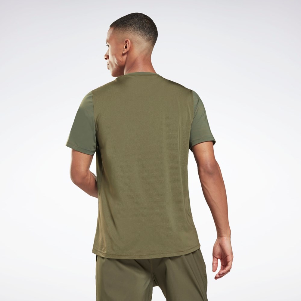 Reebok Tech Style Activchill Move T-Shirt Zelene | PCAFT3042