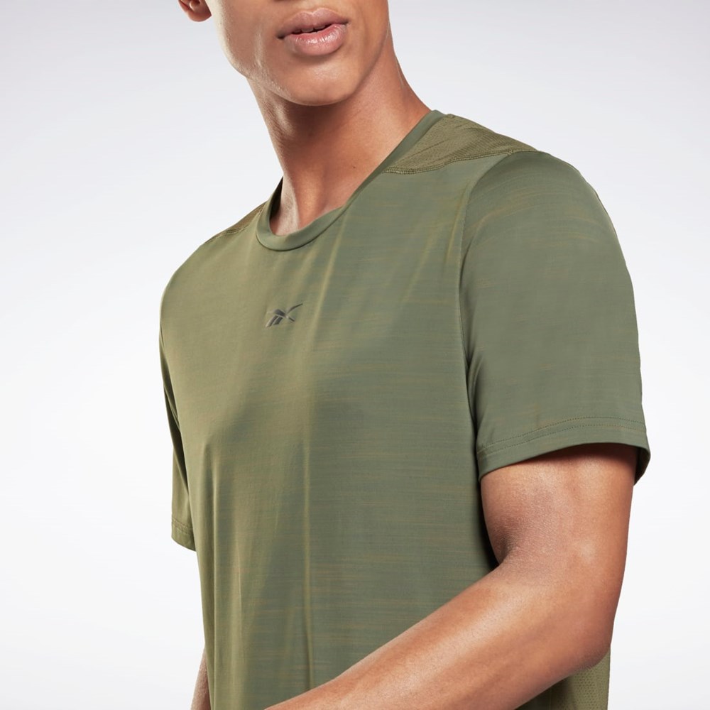 Reebok Tech Style Activchill Move T-Shirt Zelene | PCAFT3042