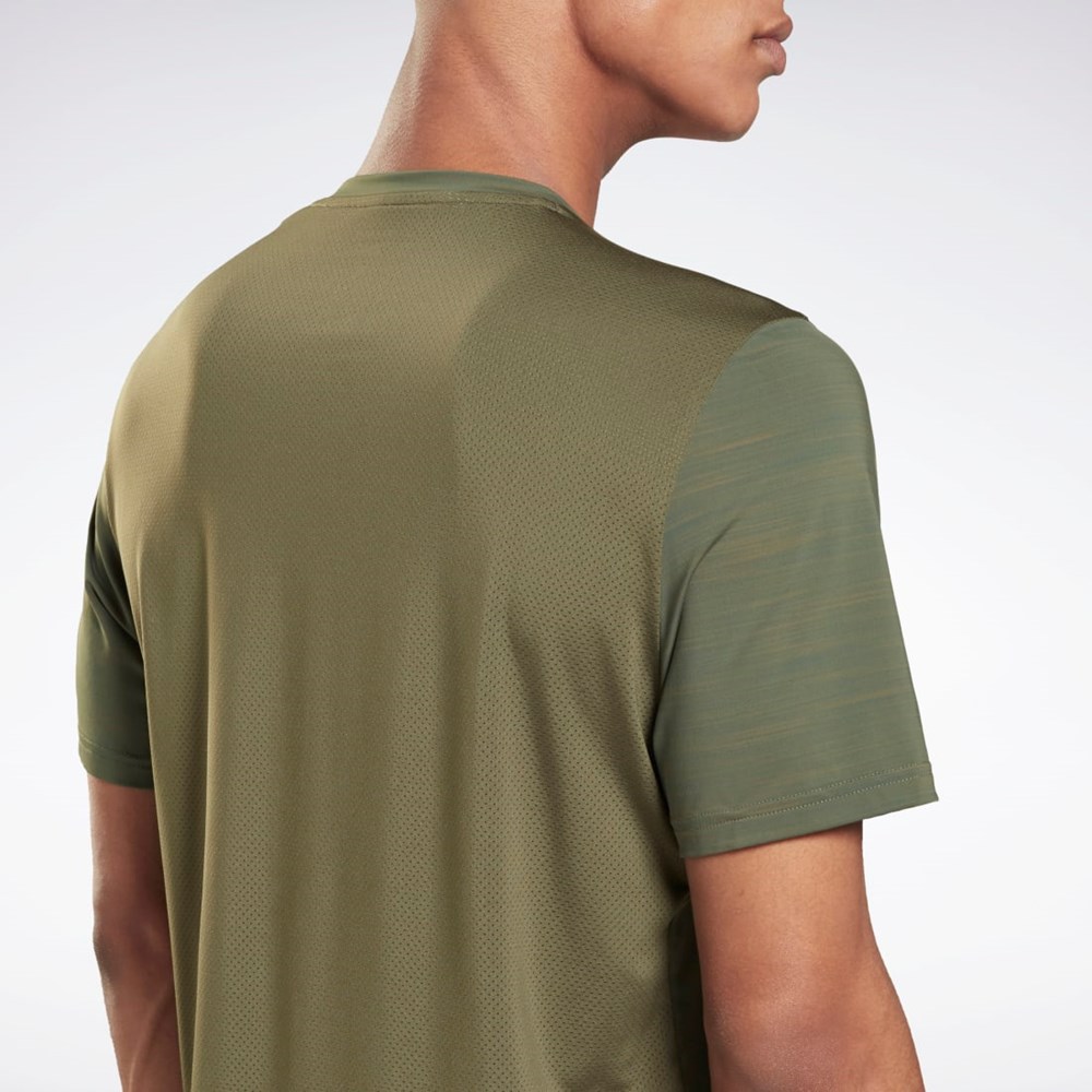 Reebok Tech Style Activchill Move T-Shirt Zelene | PCAFT3042
