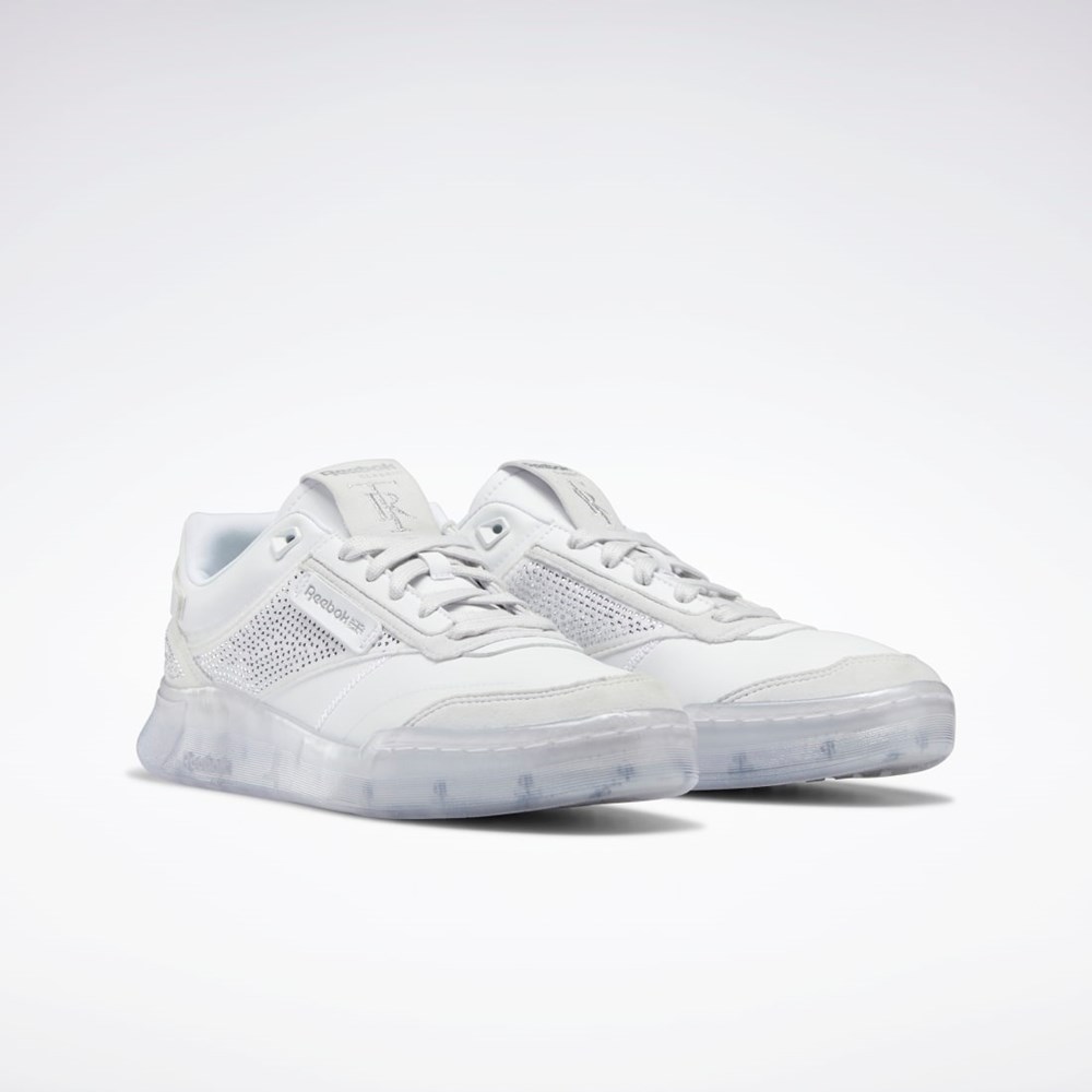 Reebok Très Rasché Club C Legacy Diamanté Shoes Bílé Stříbrné | AUCYL7304