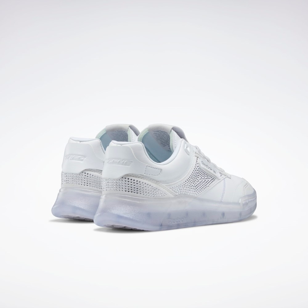 Reebok Très Rasché Club C Legacy Diamanté Shoes Bílé Stříbrné | AUCYL7304