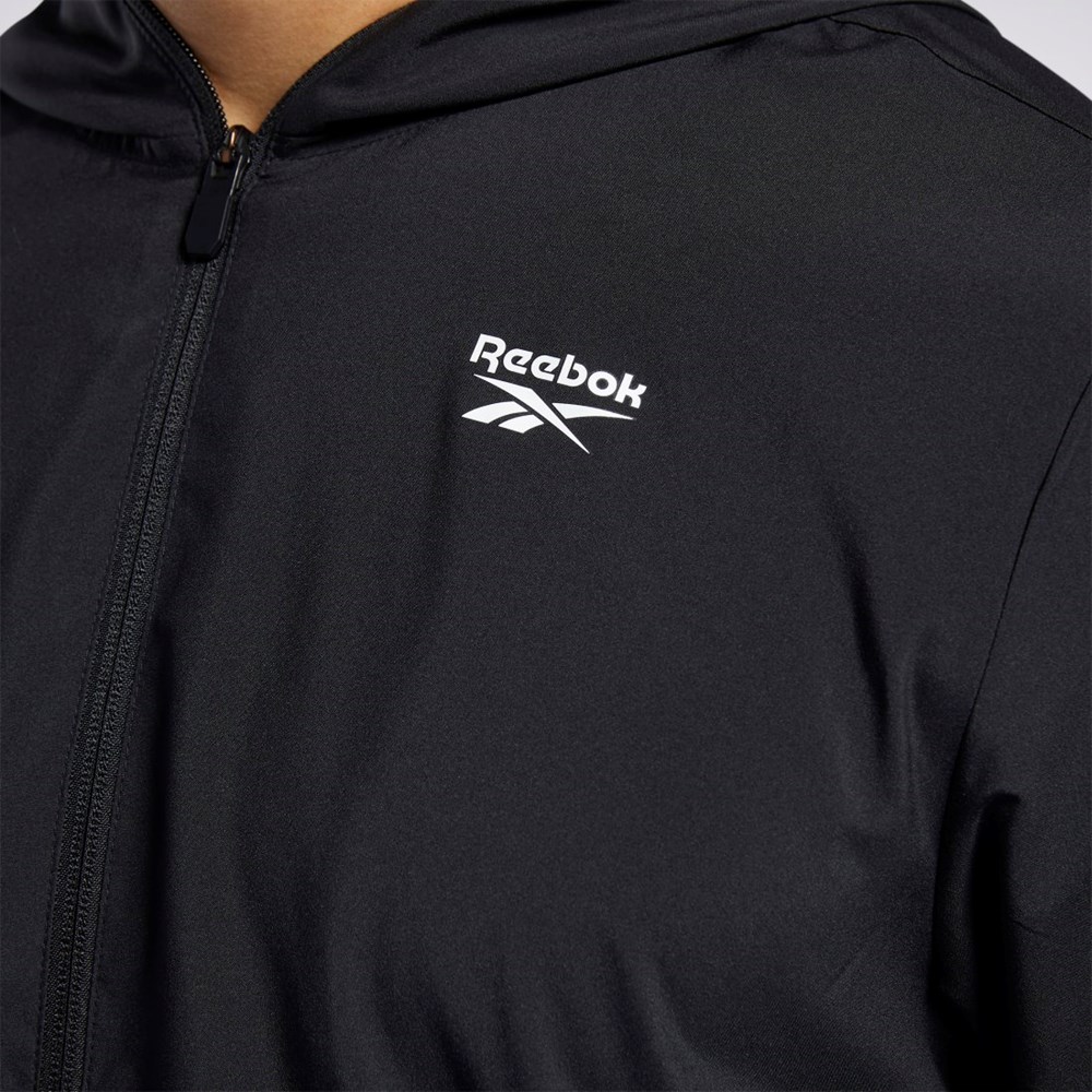 Reebok Tréninková Essentials Jacket Černé | AQVWS9370