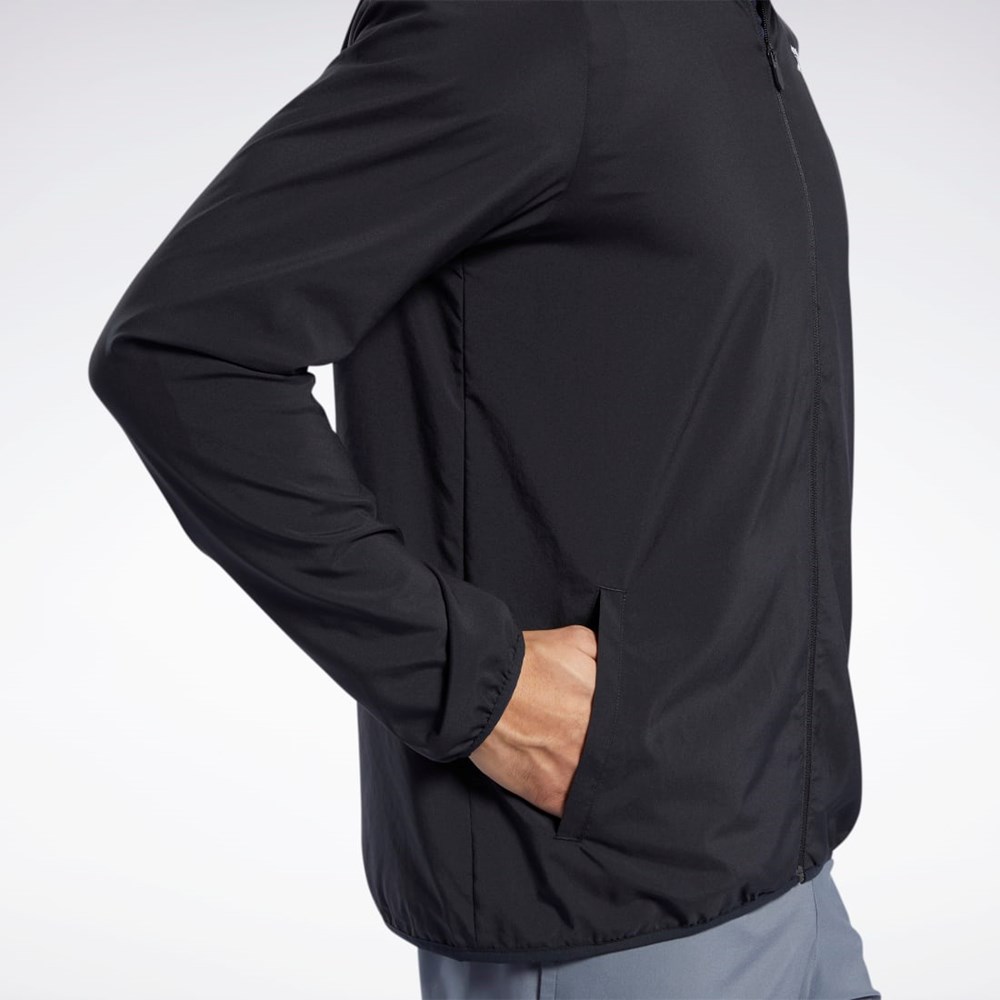 Reebok Tréninková Essentials Jacket Černé | AQVWS9370