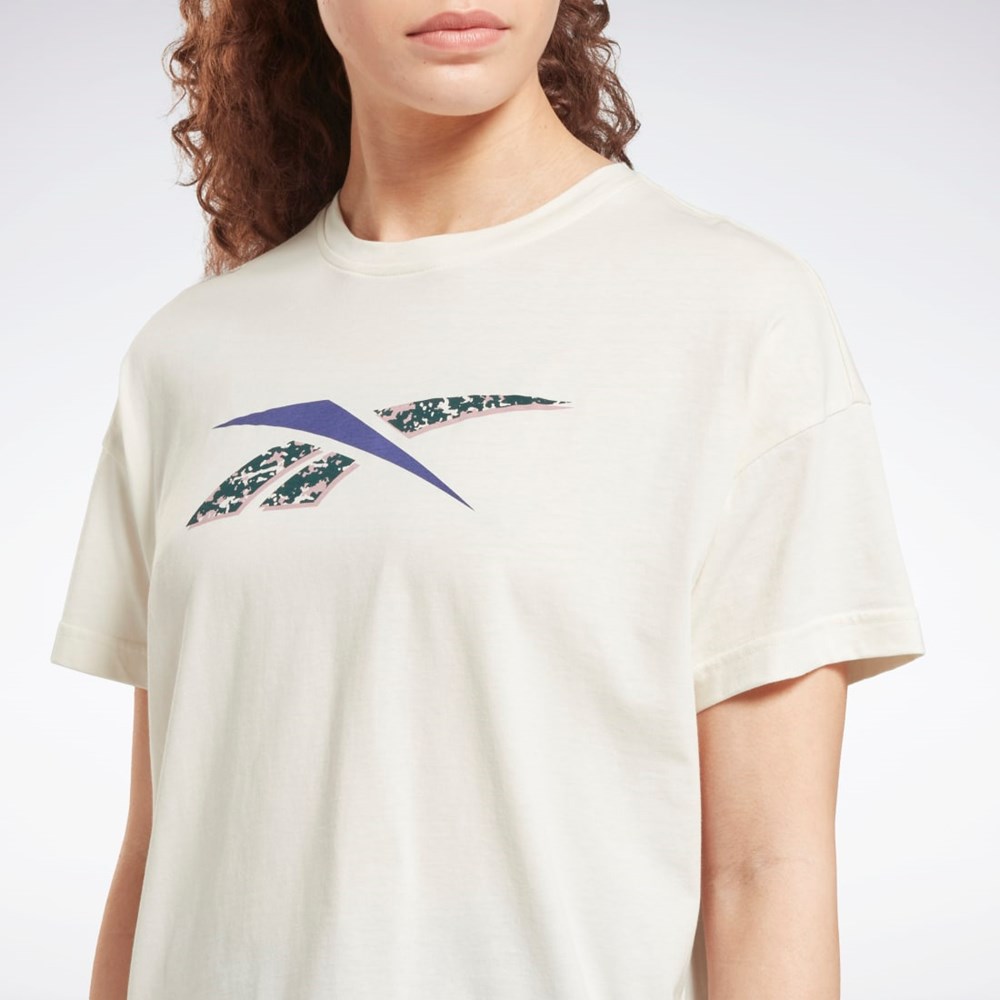 Reebok Tréninková Essentials Modern Safari Grafická Tee Bílé | MFXBR0936