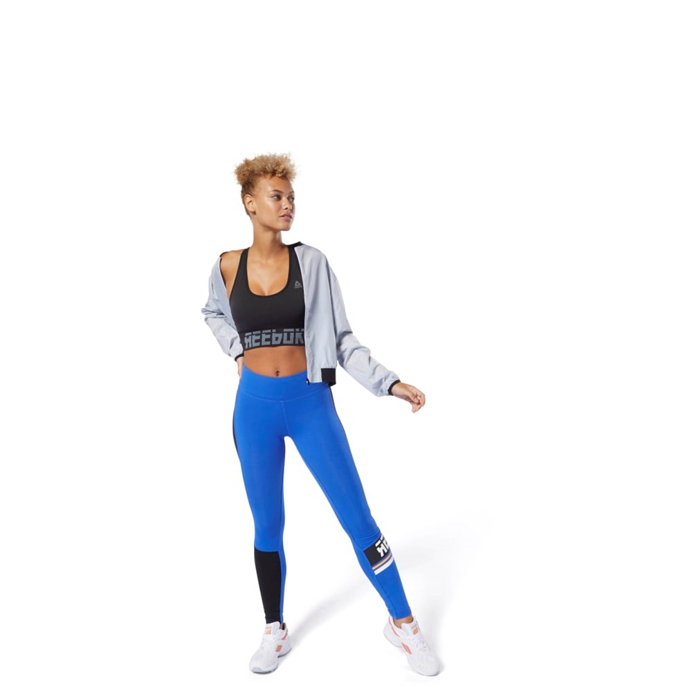 Reebok WOR Meet You There Seamless Polstrovaný Bra Černé | HQPOU6871