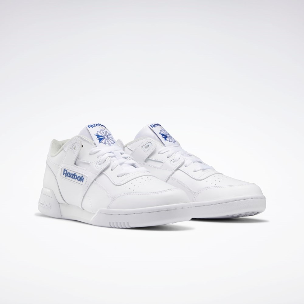 Reebok Workout Plus Shoes Bílé Královská Modrá | IDQJL7605