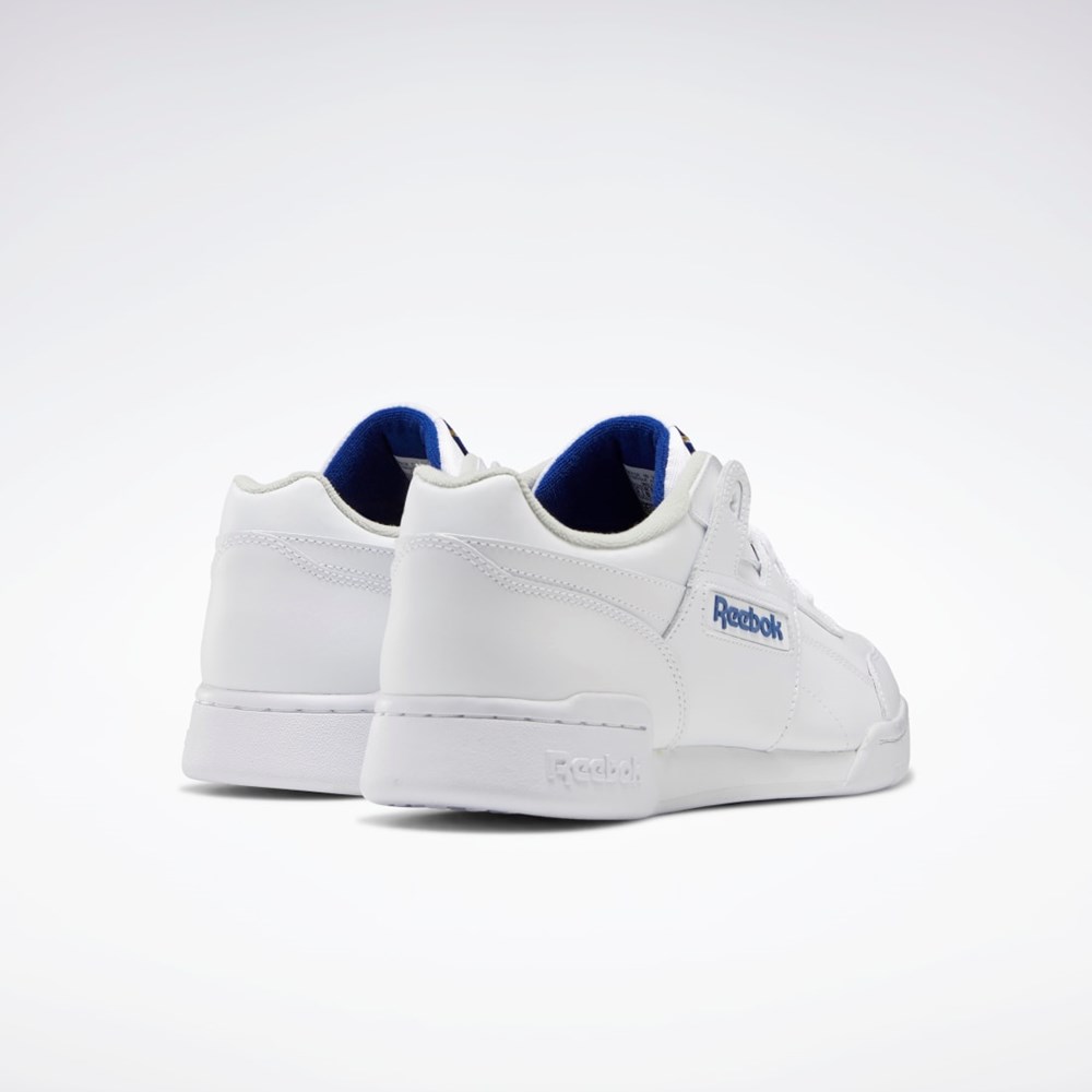 Reebok Workout Plus Shoes Bílé Královská Modrá | IDQJL7605