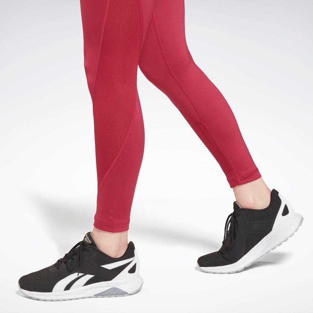 Reebok Workout Ready Mesh Leggings Punch Berry | ERNGT7813