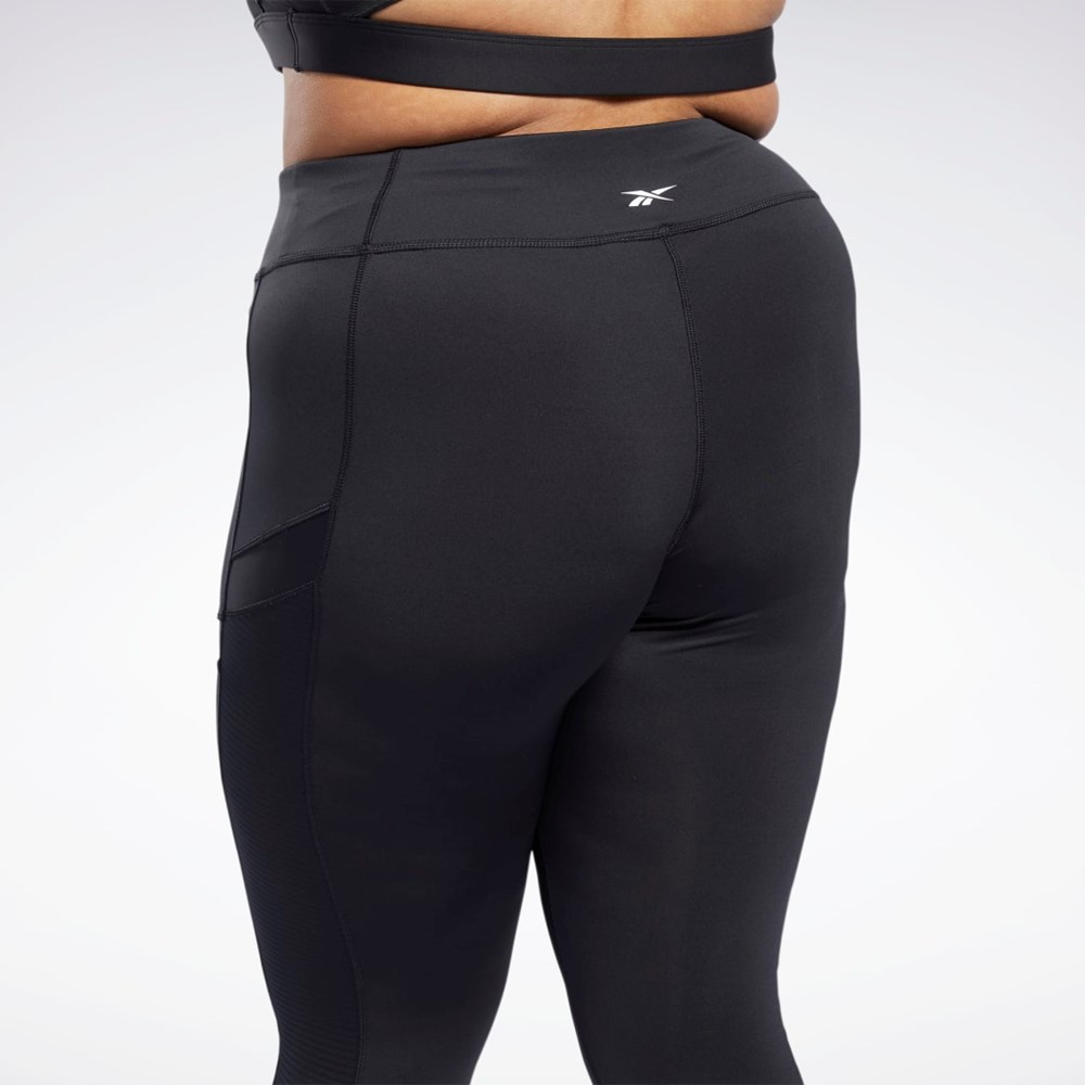 Reebok Workout Ready Mesh Leggings Černé | WTYDJ4176