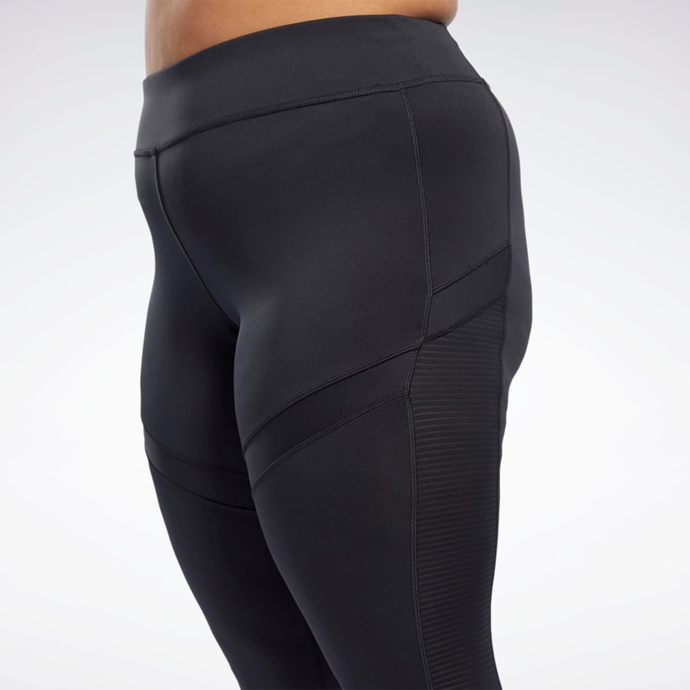 Reebok Workout Ready Mesh Leggings Černé | WTYDJ4176