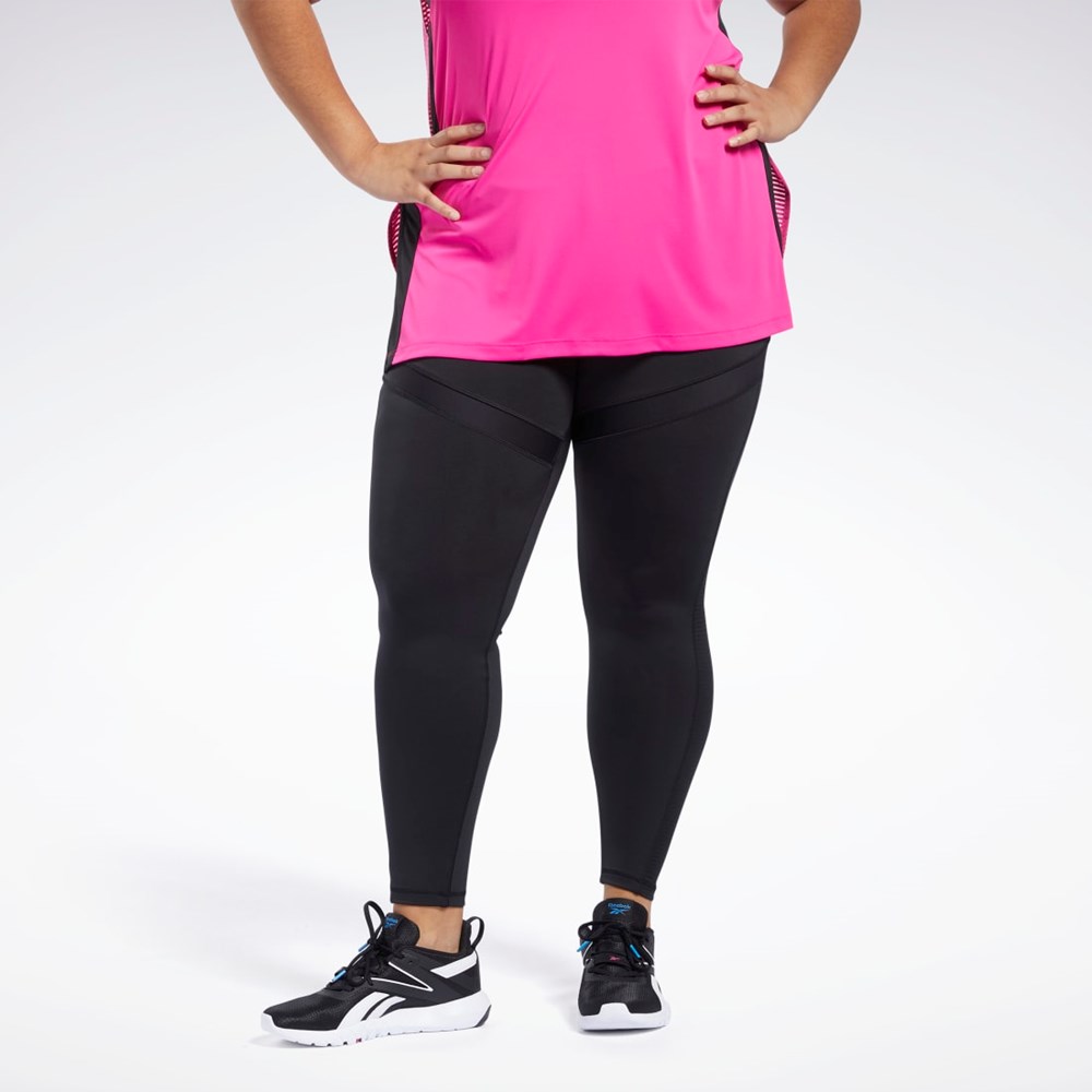 Reebok Workout Ready Mesh Leggings Černé | WTYDJ4176
