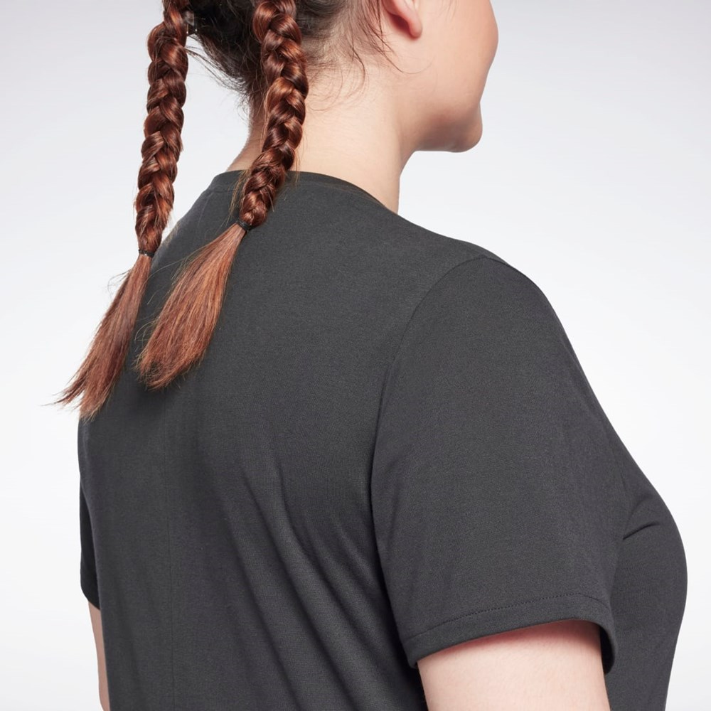 Reebok Workout Ready Supremium T-Shirt (Plus Size) Černé | BDLSC0175