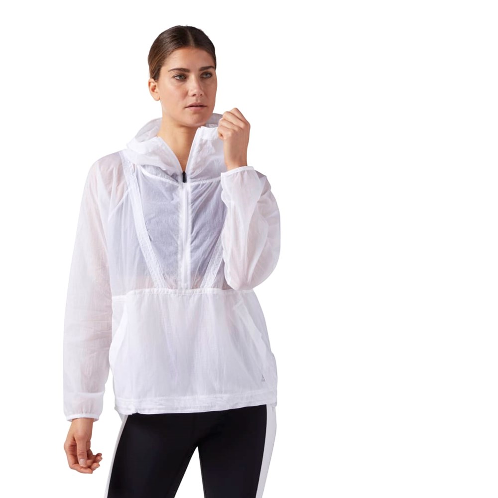 Reebok Woven Anorak Jacket Bílé | DYPCT2518