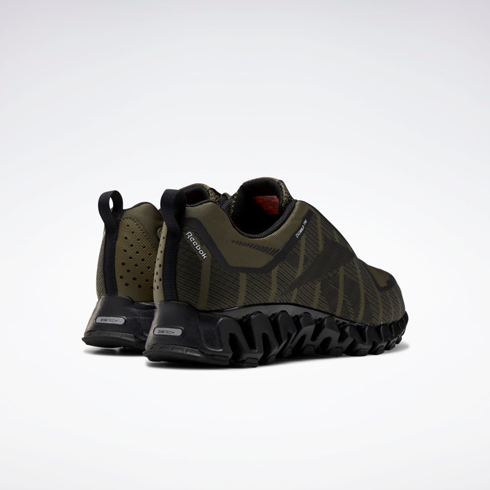 Reebok ZigWild Trailové 6 Shoes Zelene Černé Bílé | UXBJE3952